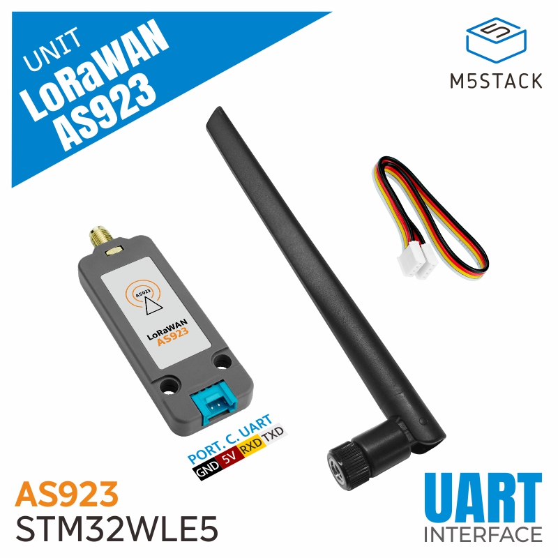 M5Stack Core2 - M5Stack-Unité officielle LoRaWAN avec antenne, US915,