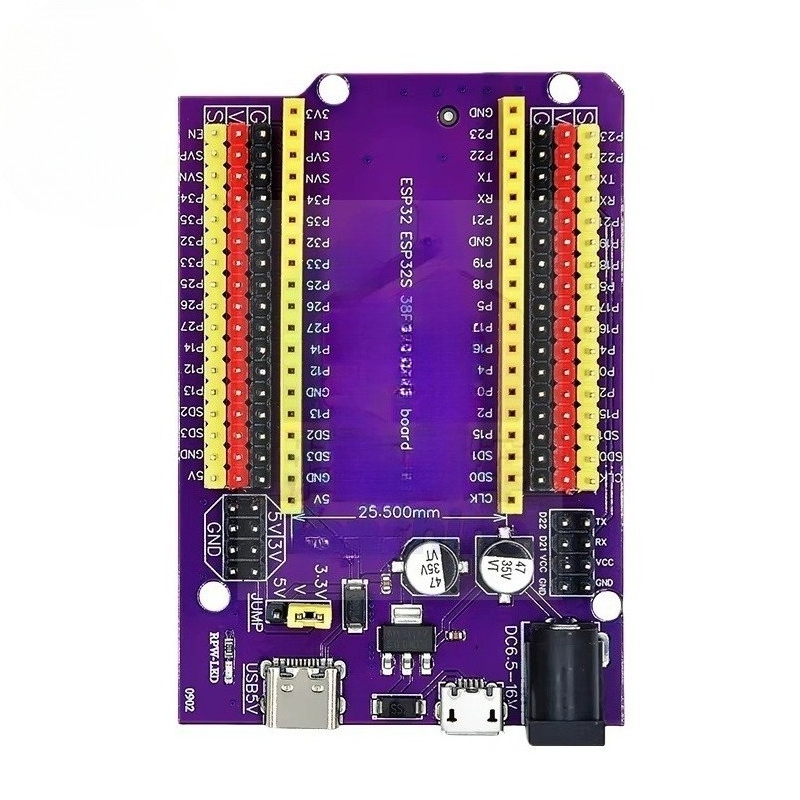 Carte d'extension violette 38  - Nodemcu 32S avis et prix